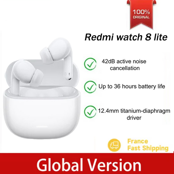 Redmi Buds 8 Lite Globale Version TWS Kopfhörer Bluetooth 5.4 42dB Aktive Geräuschunterdrückung Ohrhörer 475mAh 36h Akkulaufzeit
