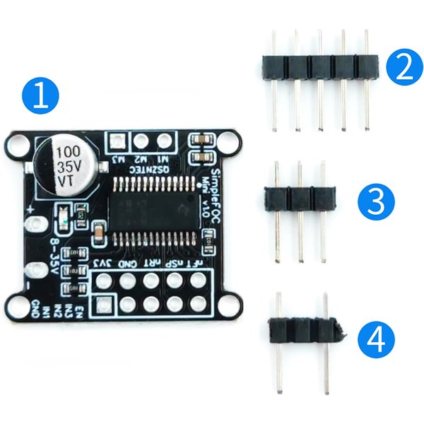 DRV8313 Simple FOC Mini v1.0 Carte de commande de moteur sans balais DC, contrôleur FOC, commande SVPWM, module DC 8-30V