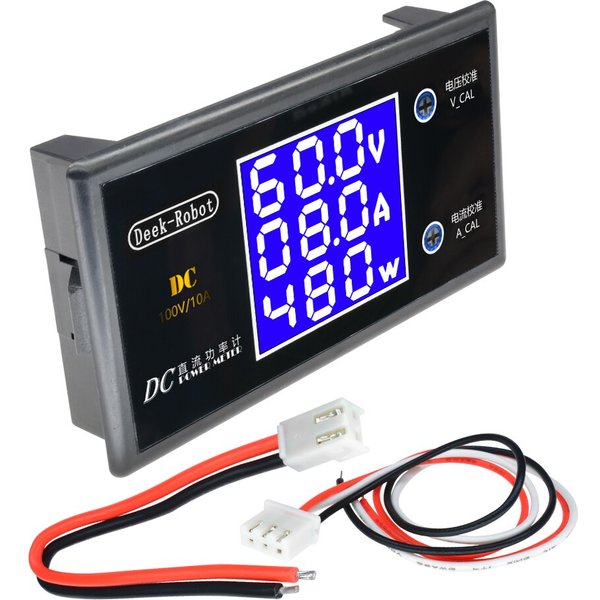 LCD Digital Voltmeter Amperemeter Wattmeter Spannung Strom Leistungsmesser Volt Detektor Tester Monitor DC 0 bis 100 V 10 A 1000 W