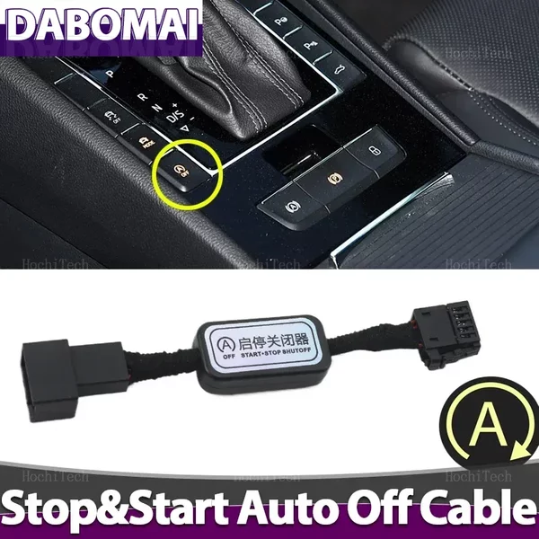 Urządzenie do wyłączenia systemu automatycznego stop-start silnika Skoda Superb B8 3V 2016-2023, czujnik sterujący, wtyczka, kabel do odręcznego wyłączania, tryb pamięci.