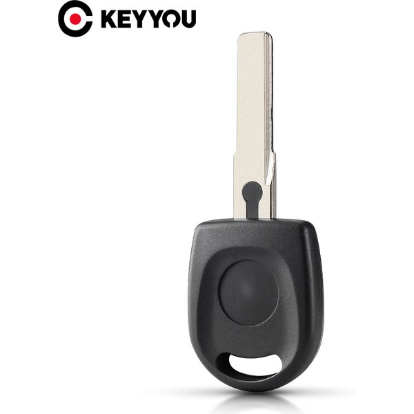 KEYYOU 10X transpondeur clé coque nouvelle voiture clé boîtier blanc pour VW Volkswagen SKoda siège clé étui lame non coupée HU66 lame