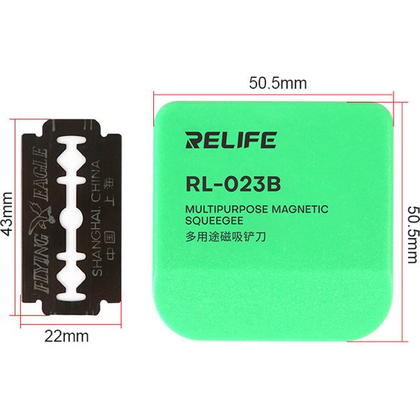 RELIFE RL-023B Lame Magnétique Polyvalente De Retouche Pour Téléphone Izer D'ycine Retirer Écran OCA Mathiant Cadre Colle Démonter Outils