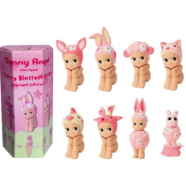1-12 szt. figurki z serii kwiatów wiśni, mini figurki w niespodziance, kolekcjonerskie ozdoby na telefon, dekoracje na stół, prezent świąteczny, tajemnicze pudełko.