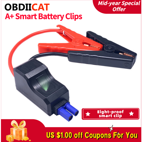 Stecker Notfall-Überbrückung kabel Intelligente Klemme Booster Smart Batterie clips für universelle 12V Auto-Starthilfe