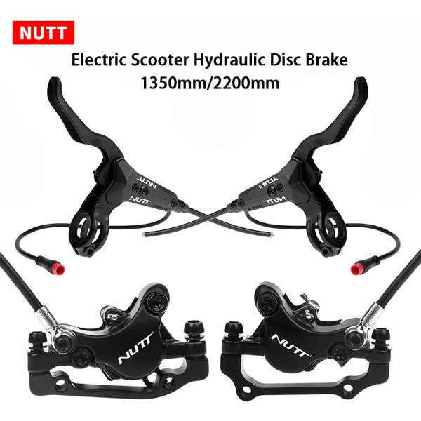 NUTT Electric Scooter Hydraulic Disc Brake E-Bike 140 160 180mm Rotor FOR Zero 10X 11X KUGOO G1 G2 Pro E-scooter Brake