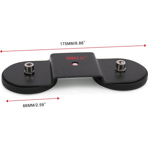 2Pcs Stainless Steel Powerful Strong Magnetic Base Mounting Bracket LED Work Light Bar Holder For Offroad SUV ATV UTB Truck Car