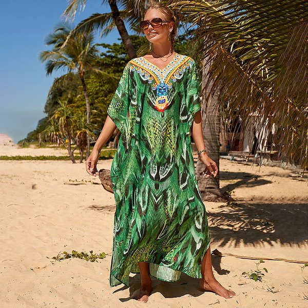 Cache maillot de bain pour femmes, vêtements de plage, tenues de plage, robe d'été, caftan, maillots de bain, bikinis