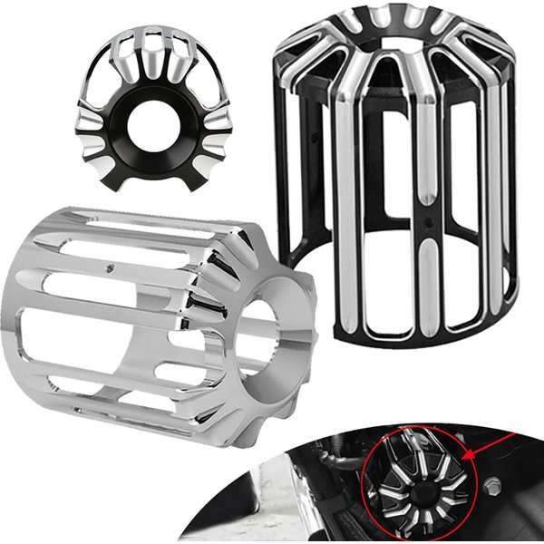For Harley Sportster 883 1200 Iron XL Touring Softail Dyna Aluminum Oil Filter Cover Machine Oil Grid Cover Billet