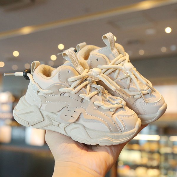 Plush Children Chunky Sneakers Waterproof Boys Sports Shoes Comfortale Arch Support Girls Running Child Footwear