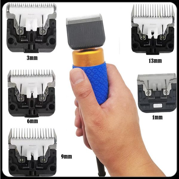 Tondeuse pour animaux de compagnie originale, buses à lame en céramique intégrées, tête de coupe 3/6/9/13mm, couteaux de rechange pour tondeuse à poils de chien MDB22 VS888, 1 pièce