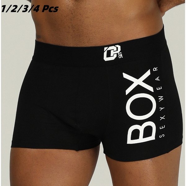 1/2/3/4 pièces ORLVS hommes Boxer sous-vêtements Sexy doux longs coton doux caleçons hommes culottes 3D poche Shorts sous vêtements pantalons courts