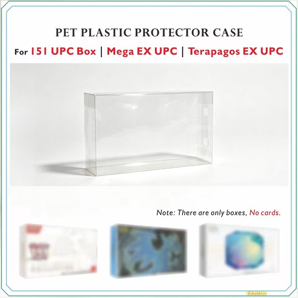 Boîtier de protection en plastique transparent pour Mega Charizard EX UPC / 151UPC Box