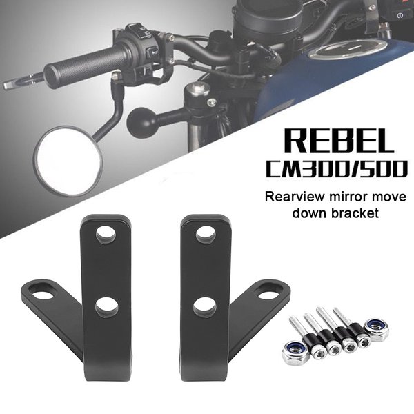 Motorrad Lenker Rückansicht Seite Spiegel Scheinwerfer Halterung Zubehör Für Rebel CMX 500 300 für Rebel 500 300 2020 2021