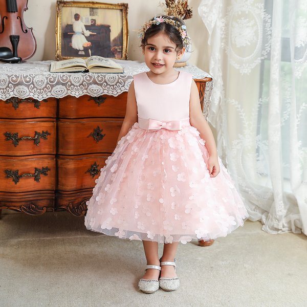 Robe de Princesse pour Bébé Fille de 0 à 5 Ans, Vêtements d'Été, Tenue de ixde Baptême, d'Anniversaire, Costume de Mariage, 2023