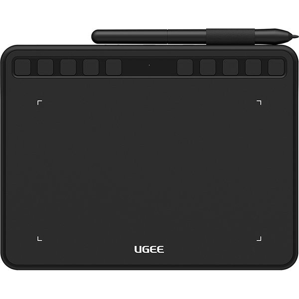 UGEE S640 Drawing Tablet 6.3 inch Graphics Tablet Tilt 60° Pen Tablet Digital Art Pad 8192 Level for OSU Android Windows Mac PC