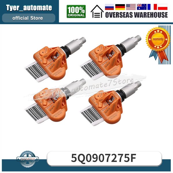 4 Stück 433 MHz 5Q 0907275 F Reifendrucküberwachungssensor für Audi RS 3 SKODA Kodiaq PORSCHE i718 VW Arteon Golf Eos Magotan Jetta