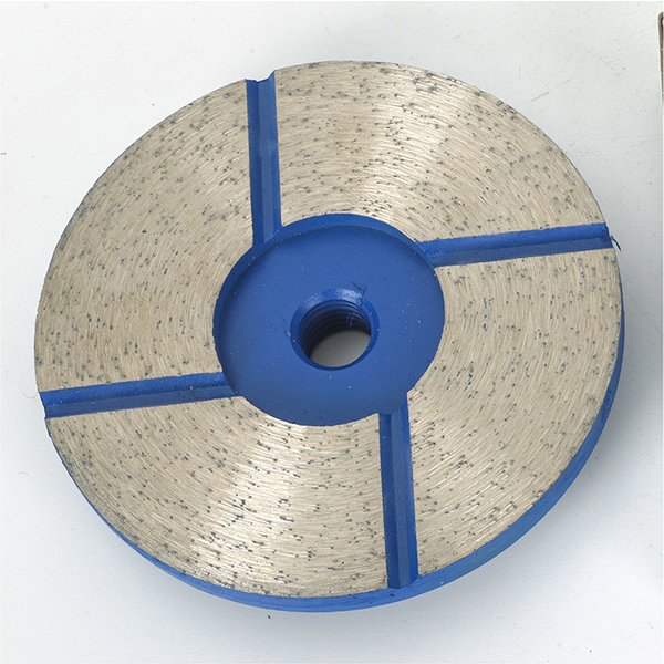 Disque de meulage en diamant rainuré, bloc de polissage pour sol en marbre, ciment, béton, 4 ", 100mm, 1 pièce