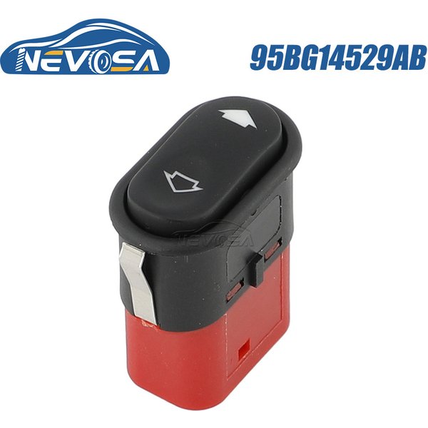 NEVOSA 95BG14529AB pour Ford Ranger Ecosport bouton de commutation de fenêtre électrique 93BG14529AA 95BG-14529-AB 2S 6514529 Pièces de voiture AA 6 broches rouge