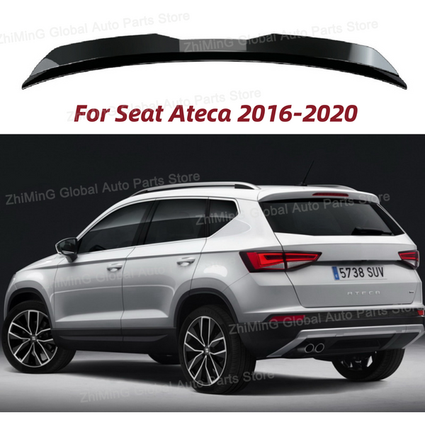 Hinten Dach Lip Spoiler Für Seat Ateca 2016-2020 Dach Spoiler Glanz Schwarz ABS Kunststoff Auto Hinten Flügel sitz Ateca 5FP FR Cupra Ateca