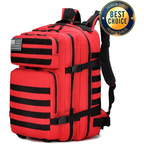 Sac à dos de chasse multifonctionnel de grande capacité, sac de camping, sac à dos tactique de sport et de voyage, sac à dos d'escalade, camouflage, 45L, pour homme