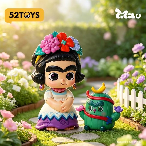 In Stock Official 52TOYS CiCiLu x FridaKahlo Flowers of Eternal Life Large Scale Figure Collectible Toy Desk Ornament Gift
