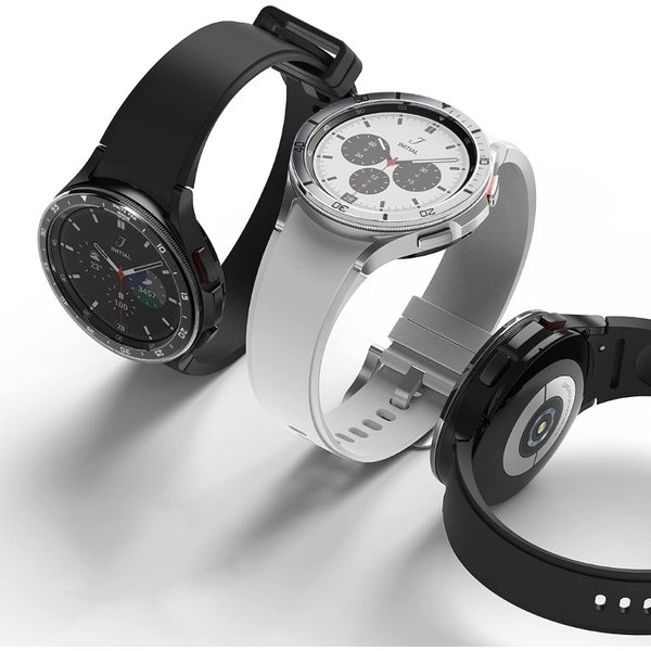 Galaxy Watch 6 Classic 47mm 43mm Metal Bezel for Samsung Galaxy Watch4 Classic 46mm 42mm Cover Case Alloy Ring Adhesive Bumper
