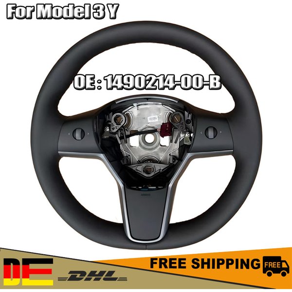 Beheiztes Lenkrad, PU-Leder, Auto-Lenkrad mit Heizfunktion, 1490214-00-B, für Tesla Model 3, Modell Y 2017–2023
