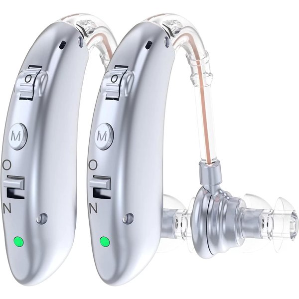 Aide auditive numérique Rechargeable, tonalité réglable, meilleur amplificateur sonore, Portable, pour personnes âgées sourdes, aide auditive BTE