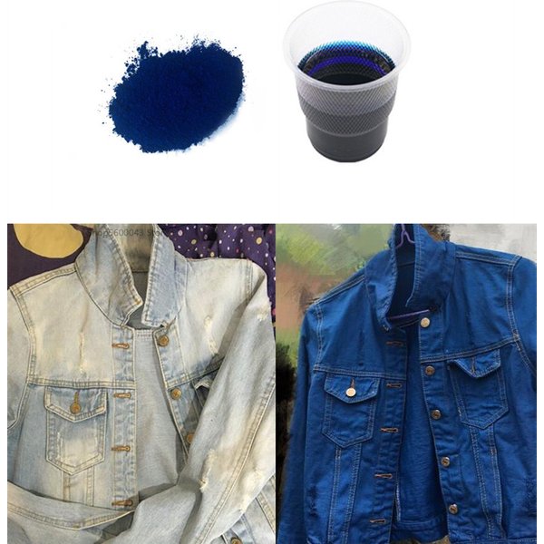 10 g/50 g/dunkelblaue Farbe, Stofffarbstoff, Pigment-Farbstoff-Farbstoff für Kleidung, Textilfärbung, Renovierung, Forcotton Denim-Kleidungsfarbe