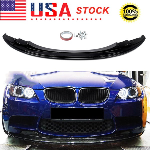 Magickit glänzend schwarz Front Low Lippe für 2007–2013 BMW M3 E92 E93 Coupe GTS Style Frontstoßstange Lip Splitter Spoiler Auto Body Kit