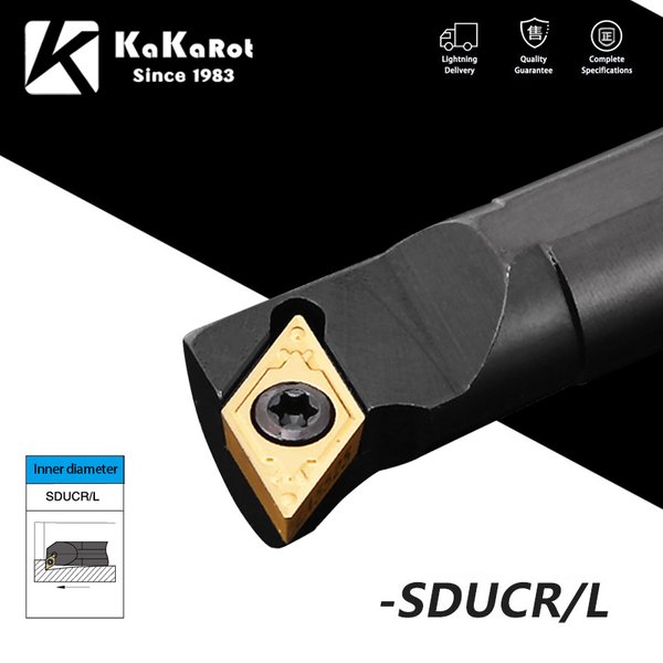 KaKarot porte-outil de tournage interne S08K S10K S12M S14N S16Q SDUCR SDUCR07 barre d'alésage carbure insérer outil de coupe de tour