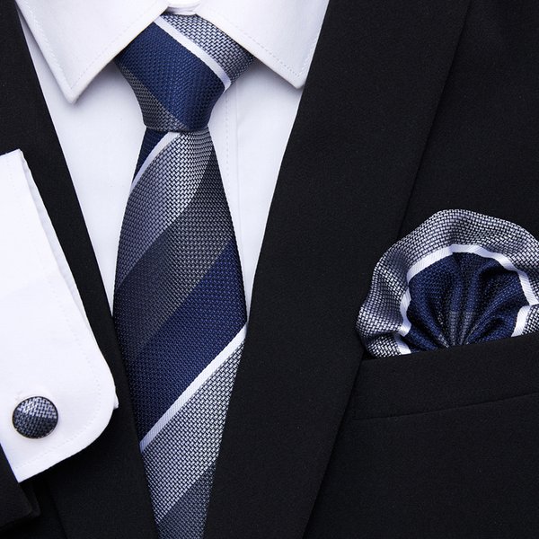 Ensemble de cravates carrées de poche pour hommes, nouveau Style, cadeau de mariage, couleur unie, noir, accessoires de costume adaptés au lieu de travail d'affaires, vente en gros, 2023