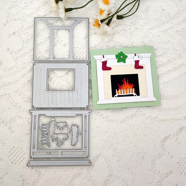 Frohe Weihnachten Socken Kamin Schneeflocken Es ist ein Junge Metalls ch neiden stirbt Form Messer Scrap booking Schablone DIY Prägung Handwerk