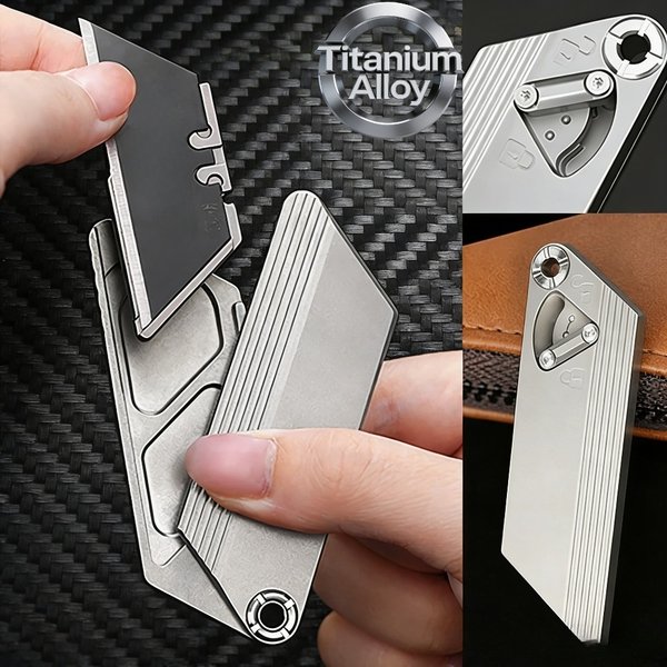 2026 Neues Mini TC4 Titanlegierung Multifunktionsmesser Tragbares Kleines Outdoor-Camping-Jagd-EDC-Werkzeug