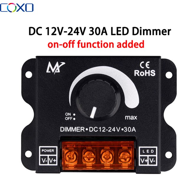 LED Dimmer Schalter DC12V-24V 30A Max Spannung Regler Einstellbare Controller Für LED Streifen Band Lampe LED Beleuchtung Dimmer