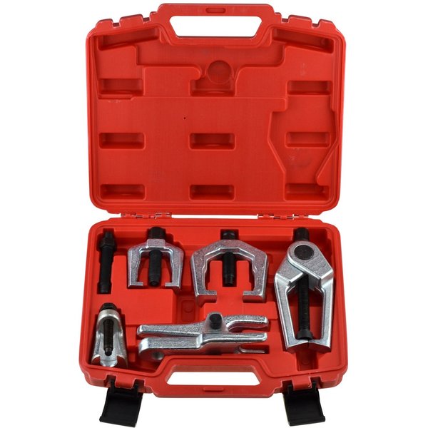 Lot de 6 extracteurs de rotule et de bras Pitman pour voitures - Outils professionnels pour séparateurs de joints, biellette de direction et joints sphériques avec étui de transport