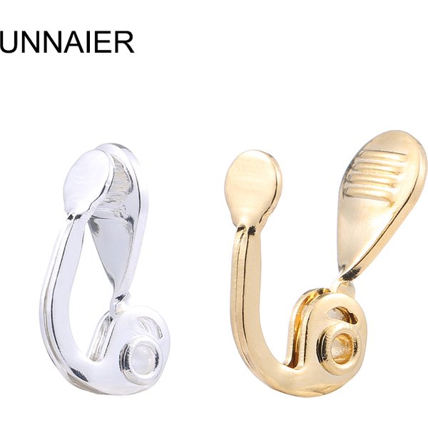 UNNAIER2/10 Stück Damen-Ohrclips für DIY-Schmuckherstellung, Zubehör, Ohrring-Zubehör, Kupfer, modischer Damen-Schmuck2023