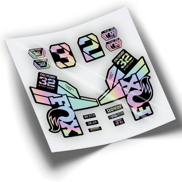 Bicycle fork stickers FOX 32 FACTORY SC 2021 WP405 various colors KASHIMA DECALS autocolants AUFKLEBER