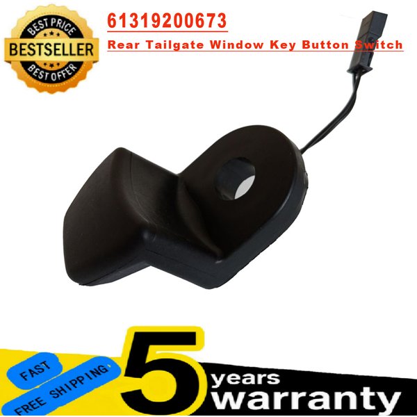 9200673 pour BMW E46 E91 E61 328i 535xi Nouveau bouton de commande de vitre de hayon arrière 3 broches Micro-interrupteur Accessoires auto 61319200673