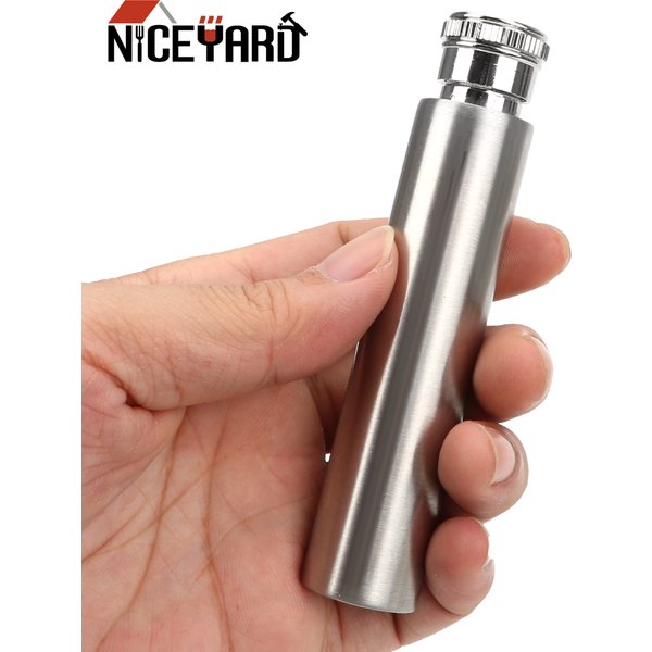 1 oz/1.5 oz Stainless Steel Wine Pot Drinker Alcohol Bottle Wine Whisky Bottle Hip Flask Tubular Polished Round Bottom Drinkware