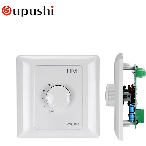 Oupushi public address white volume control 10W 30W 60W audio volume knob for 70-100V volume control system