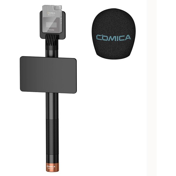 HR-WM Interview Handheld Adapter for Rode Wireless GO/BoomX-D/D Pro/BoomX-U Wireless Microphone for TV/News Report