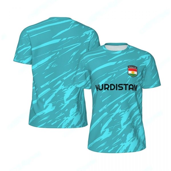 KURDISTAN 3D Print Sport Quick-dry Breathable Men T-shirt Outdoor Football Jersey Club Fan Team Short-sleeve Clothing Summer Top