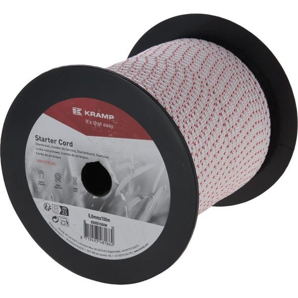Kramp Starter cord 5.0mm x 100m white KR0501000W