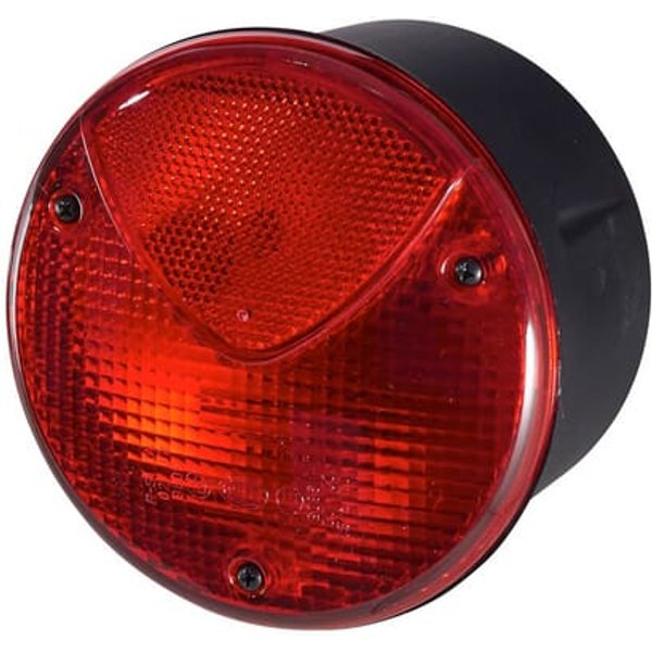 Hella Brake light round, 12/24V, red, bolt on, diameter 122.5mm, 2TA964169061