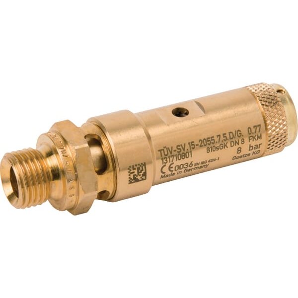 Kramp Safety valve 1/4"CE 8 bar SV2122G04M08B