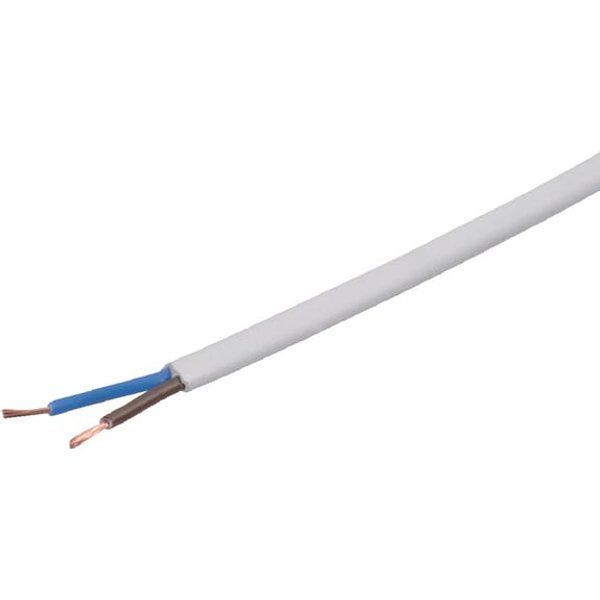 HELU Cable 3x2.5mm², white, PVC H05VVF3X25WHR010