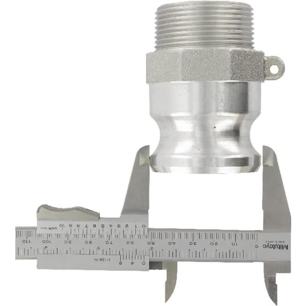 Kramp Camlock Type F 1 1/2" male thread Stainless steel HCN100FSS038