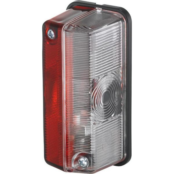 Hella Marker light rectangular, 24V, red/white, bolt on, 2XS005020001