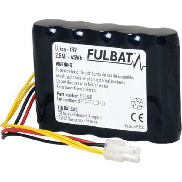 Fulbat Battery 18V 2.5 Ah Li-ion FB560610